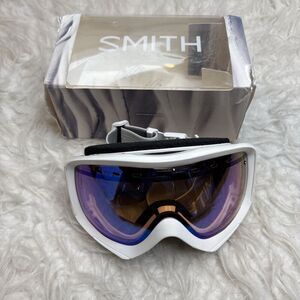 Smith Optics Prophecy OTG ODS3 White Snow Goggles Blue Sensor Mirror With Box